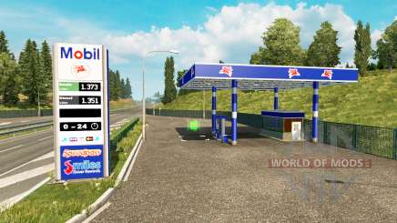 Real de las estaciones de gasolina v0.3 para Euro Truck Simulator 2