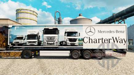 La piel de Mercedes-Benz de la Carta de la Manera en que los remolques para Euro Truck Simulator 2