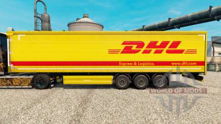 La piel de DHL v4 para remolques para Euro Truck Simulator 2