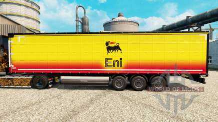 La piel Eni para remolques para Euro Truck Simulator 2