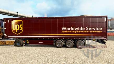 La piel de UPS para remolques para Euro Truck Simulator 2