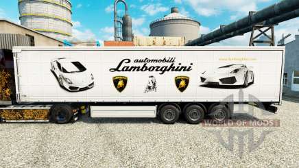 La piel Lamborghini semi-remolques para Euro Truck Simulator 2