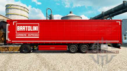 La piel Bartolini en semi para Euro Truck Simulator 2