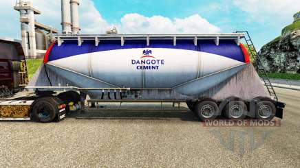 La piel Dangote cemento el Cemento semi-remolque para Euro Truck Simulator 2
