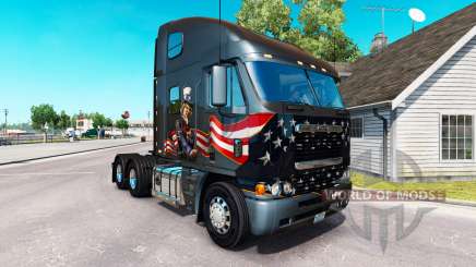 La piel Tío Sam en el camión Freightliner Argosy para American Truck Simulator