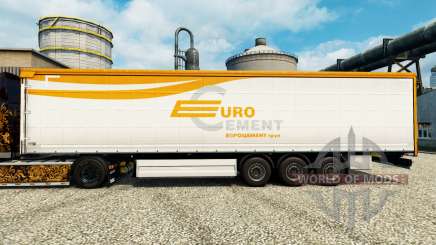 La piel Eurocement grupo en semi para Euro Truck Simulator 2