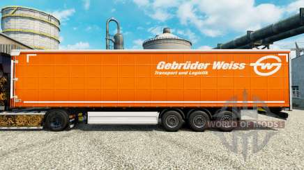 Skin Gebruder Blanco on semi para Euro Truck Simulator 2