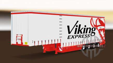 Cortina semirremolque Krone Viking Express para Euro Truck Simulator 2