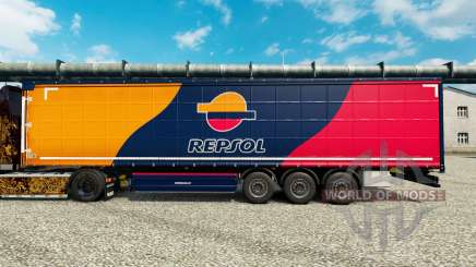 La piel de Repsol para remolques para Euro Truck Simulator 2