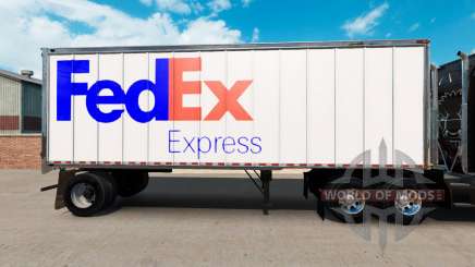 La piel de FedEx pequeño remolque para American Truck Simulator