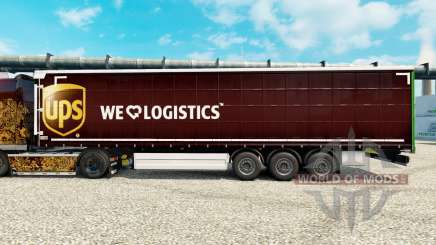 La piel UPS Inc. en la semi para Euro Truck Simulator 2