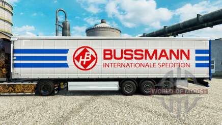 La piel en semi Bussmann para Euro Truck Simulator 2