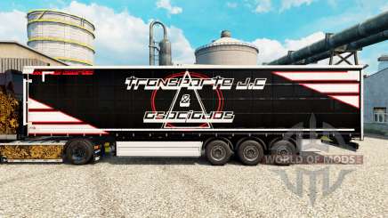 La piel de Transporte J. C & Asociados para remolques para Euro Truck Simulator 2