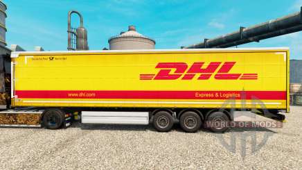 La piel de DHL para v2 semi para Euro Truck Simulator 2