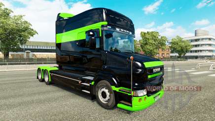 Piel verde-Negro-para camión Scania T para Euro Truck Simulator 2