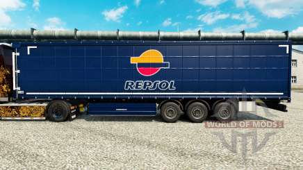 Repsol v2 piel para remolques para Euro Truck Simulator 2