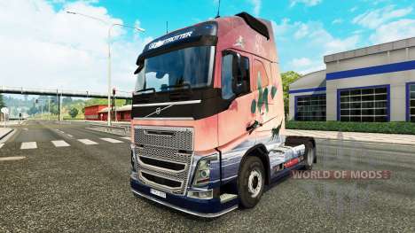 Cpt piel de Metal para camiones Volvo para Euro Truck Simulator 2