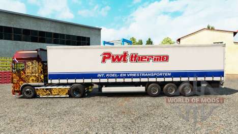 La piel PWT Termo en una cortina semi-remolque para Euro Truck Simulator 2