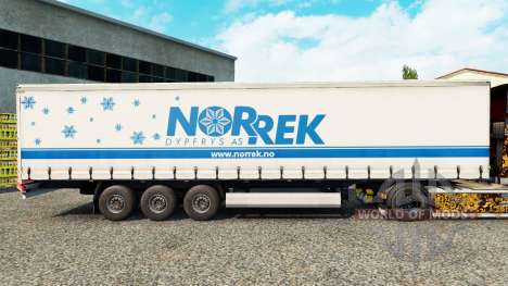 La piel Norrek en una cortina semi-remolque para Euro Truck Simulator 2