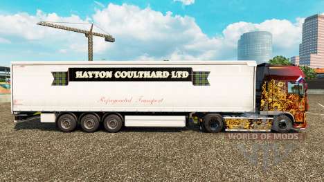 La piel Hayton Coulthard Ltd en cortina semi-rem para Euro Truck Simulator 2