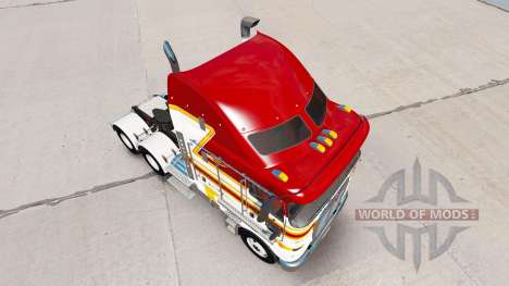 Скин Blanco y Marrón de rayas на Kenworth K200 para American Truck Simulator