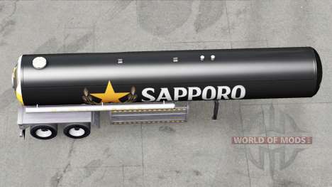 La piel de Sapporo para la semi-tanque para American Truck Simulator