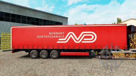 Norbert Dentressangle de la piel para la cortina para Euro Truck Simulator 2
