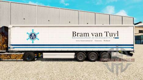 La piel Bram van Tuyl en una cortina semi-remolq para Euro Truck Simulator 2