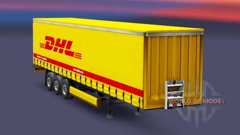 La piel de DHL Express Y de Logística en el remo para Euro Truck Simulator 2