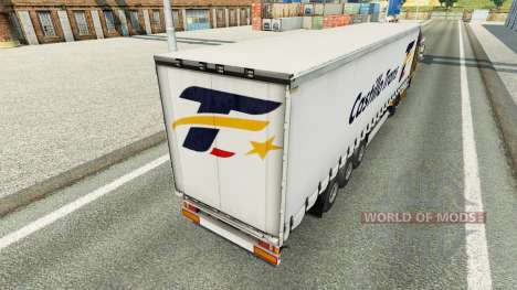 La piel Castillo Trans en una cortina semi-remol para Euro Truck Simulator 2