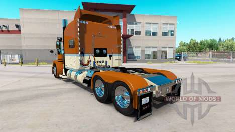 Cremoso de Oro de la piel para el camión Peterbi para American Truck Simulator
