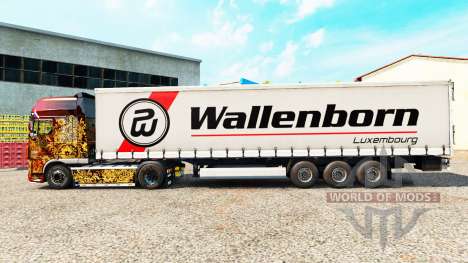 Wallenborn de la piel en el trailer de la cortin para Euro Truck Simulator 2