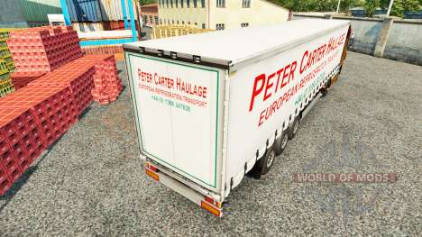 La piel de Peter Carter de Transporte de mercanc para Euro Truck Simulator 2