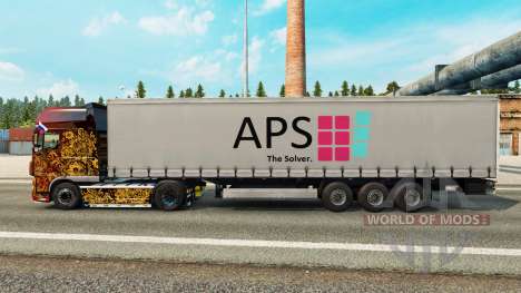 La piel de la APS en una cortina semi-remolque para Euro Truck Simulator 2