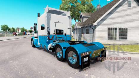 La piel del Bebé Azul y Blanco para el camión Pe para American Truck Simulator