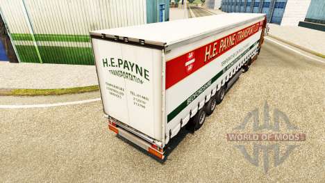 La piel H. E. Payne Transporte en semi-remolque  para Euro Truck Simulator 2