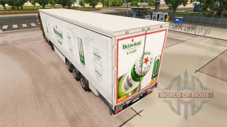 La piel Heineken cortina de Luz semi-remolque para Euro Truck Simulator 2