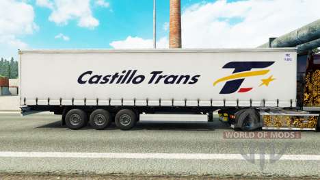 La piel Castillo Trans en una cortina semi-remol para Euro Truck Simulator 2