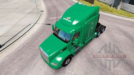 La Piel De La Interestatal Dist. Co. el Peterbil para American Truck Simulator