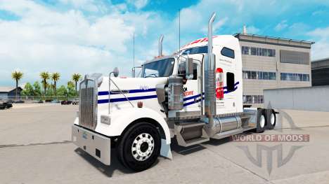 La piel en Tecate camión Kenworth W900 para American Truck Simulator