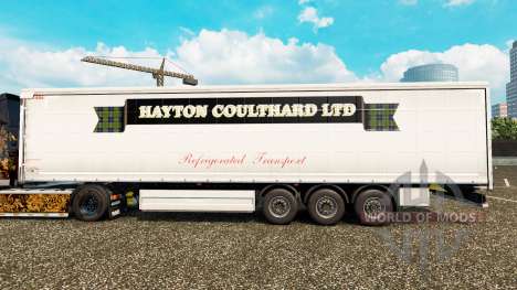 La piel Hayton Coulthard Ltd en cortina semi-rem para Euro Truck Simulator 2