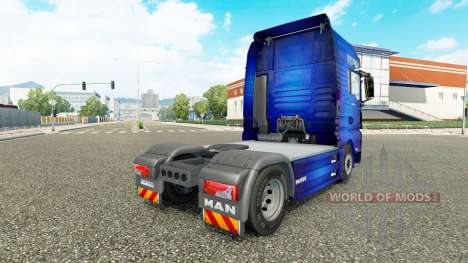 La piel Fantástica Azul tractor HOMBRE para Euro Truck Simulator 2