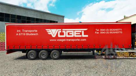La piel de Vogel en una cortina semi-remolque para Euro Truck Simulator 2