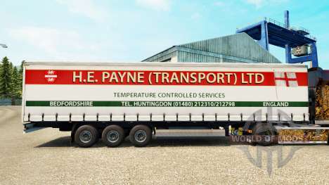 La piel H. E. Payne Transporte en semi-remolque  para Euro Truck Simulator 2