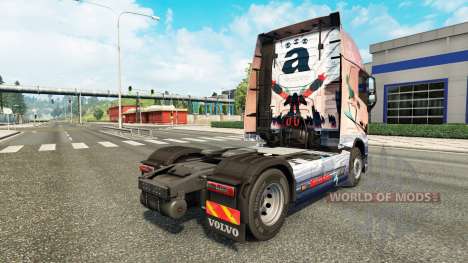 Cpt piel de Metal para camiones Volvo para Euro Truck Simulator 2