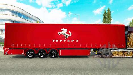 Cortina semi-remolque de Ferrari para Euro Truck Simulator 2