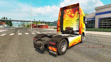 La llama de la piel para camiones Volvo para Euro Truck Simulator 2
