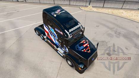 La Bandera americana de la piel para camiones Vo para American Truck Simulator