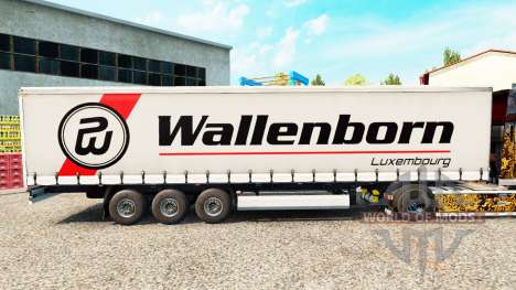 Wallenborn de la piel en el trailer de la cortin para Euro Truck Simulator 2