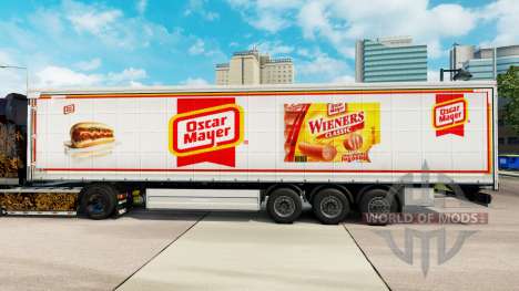 La piel de Oscar Mayer cortina semi-remolque para Euro Truck Simulator 2